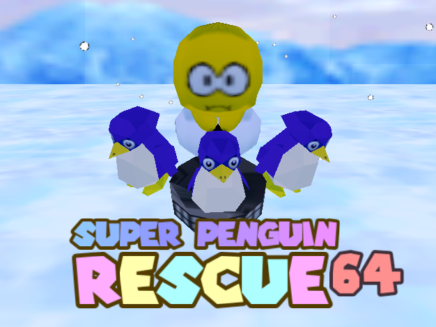 Super Penguin Rescue 64 Cover Art